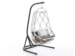 NAUTICA - 1 Seater aluminium garden hanging chair _ EXPORMIM