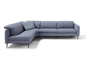 DUSK - Corner recliner leather sofa _ Egoitaliano