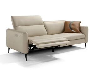 DUSK - Recliner 3 seater leather sofa _ Egoitaliano