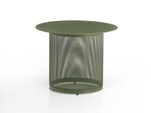 CABLA - Round stainless steel garden side table _ Emu