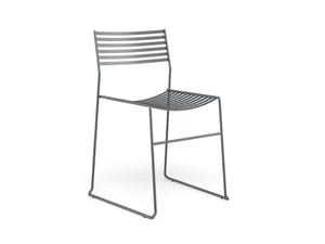 AERO - Stackable sled base steel chair _ Emu