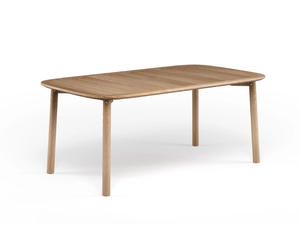 TWINS - Rectangular teak garden table _ Emu