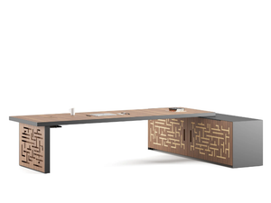 MAZE - Wooden and painted metal executive desk _ Ersa