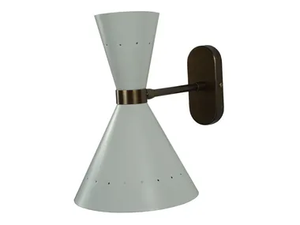 DIVA - LED painted metal and brass wall lamp _ Estro