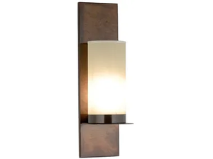 FIAMMA - LED fabric and brass wall lamp _ Estro