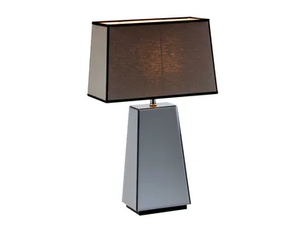 NARCISO - LED glass and fabric table lamp _ Estro