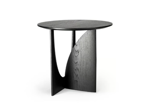 OAK GEOMETRIC - Round oak side table _ Ethnicraft