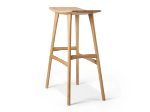 OSSO - High oak stool with footrest _ Ethnicraft