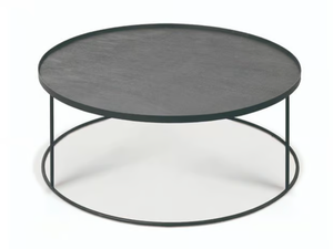 ROUND TRAY TABLE - Round wooden coffee table for living room _ Ethnicraft