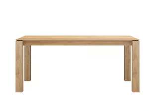 OAK SLICE - Rectangular solid wood dining table _ Ethnicraft