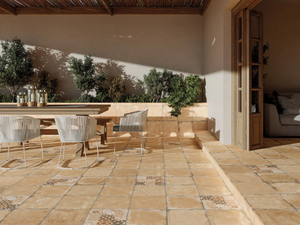 ALHAMAR PAJA - Porcelain stoneware flooring with terracotta effect _ Exagres