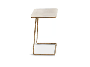 MOONLIGHT - Rectangular bronze garden side table _ Exteta