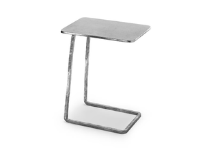 MOONLIGHT - Rectangular aluminium garden side table _ Exteta