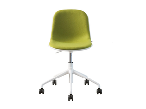 MÁNI - Chair with castors with 5-spoke base _ FANTONI