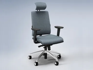 ZERO7 ELEGANT - Fabric office chair with 5-Spoke base with headrest _ FANTONI