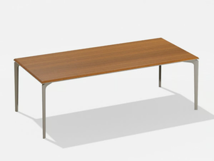 ALLSIZE - Garden table in aluminum and wood _ FAST