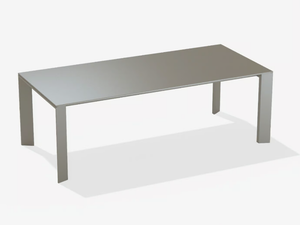 GRANDE ARCHE - Rectangular aluminium garden table _ FAST