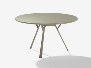 RADICE QUADRA - Round aluminium garden table _ FAST