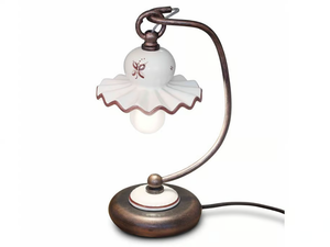 ROMA - Ceramic table lamp with fixed arm _ FERROLUCE