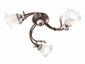 VICENZA - Ceramic ceiling lamp with fixed arm _ FERROLUCE