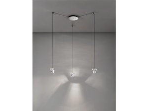 TRIPLA 3 SPOTS - LED crystal pendant lamp _ Fabbian