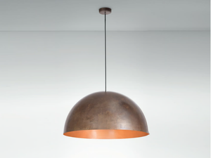 ORU F25 A07 - Burnished copper pendant lamp _ Fabbian