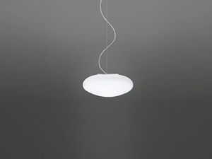 LUMI WHITE - Glass pendant lamp _ Fabbian