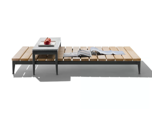 PICO OUTDOOR - Rectangular iroko coffee table _ Flexform