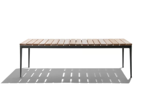 PICO OUTDOOR - Rectangular iroko table _ Flexform