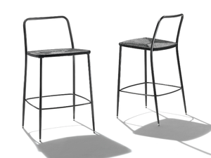 FIRST STEPS OUTDOOR - High polypropylene stool with footrest _ Flexform