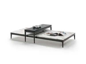 PICO - Low marble coffee table _ Flexform