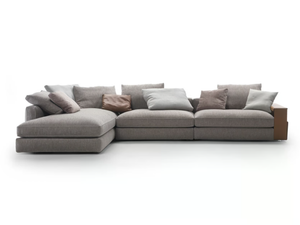 HARPER - Sectional fabric sofa with chaise longue _ Flexform