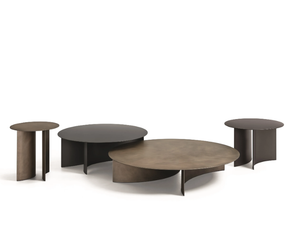 PIERRE - Round metal coffee table _ Flou