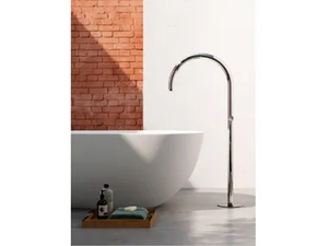 ORIGO C40V - Floor standing stainless steel bathtub tap _ Fontealta