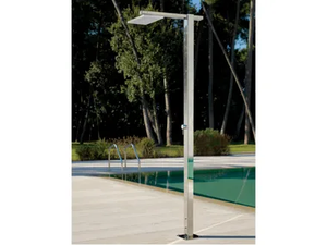 SQUARE Q86.M - Stainless steel outdoor shower _ Fontealta