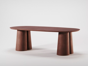 FUSTO OVAL COFFEE TABLE III - Low concrete coffee table _ Forma&Cemento