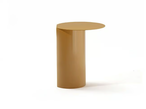 ELLY - Round wood and metal side table _ Frigerio