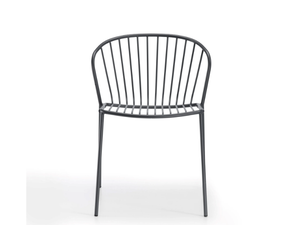 AMITHA - Stackable steel garden chair _ GABER