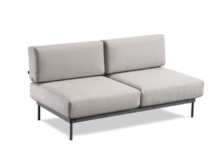 SOLAYA - 2 seater technopolymer garden sofa with removable cover _ GABER