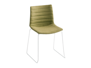 KANVAS S FULL - Sled base upholstered chair _ GABER