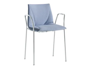 COLORFIVE WRAP TB - Upholstered chair with armrests _ GABER