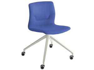 SLOT UR - Swivel trestle-based upholstered office chair _ GABER