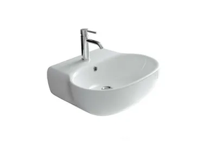 ERGO - 70 CM - Wall-mounted ceramic washbasin _ GALASSIA