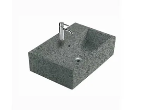 MATERIA 60 - Rectangular slate washbasin _ GALASSIA