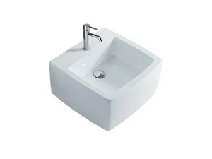 SA.02 50 - Wall-mounted rectangular ceramic washbasin _ GALASSIA