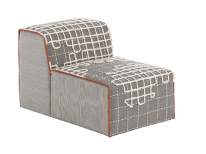 BANDAS A - Upholstered modular fabric easy chair _ GAN