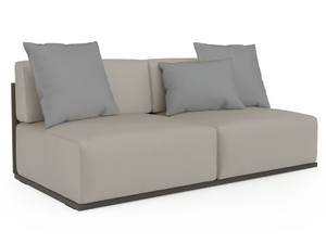 BOSC 4 - Fabric and thermo lacquered aluminium garden sofa _ GANDIABLASCO