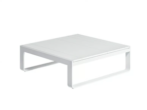 FLAT - Rectangular thermo lacquered aluminium garden side table _ GANDIABLASCO