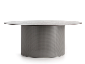 SOLANAS - Round Dekton® and aluminium table _ GANDIABLASCO