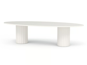 ROMA - Oval fiberglass garden table _ GANSK